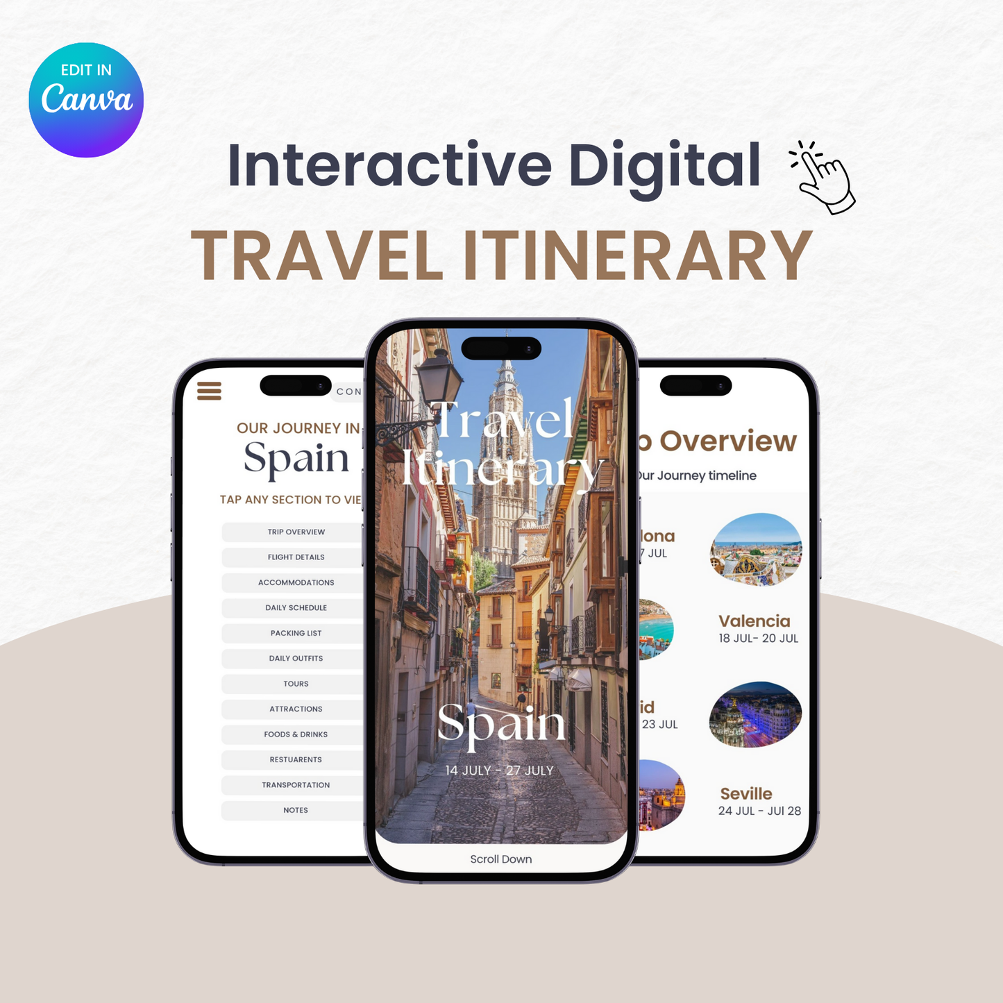 Interactive Digital Travel Itinerary 2025, 2026